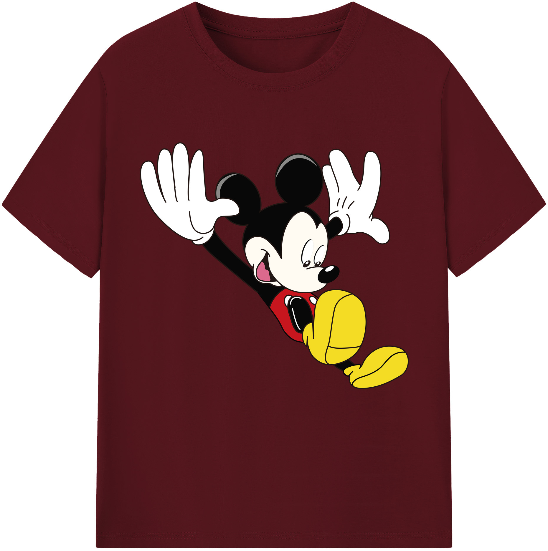 （画像用） ミッキーマウス Mickey Mouse 綿100％半袖Tシャツ（フロントプリント）
